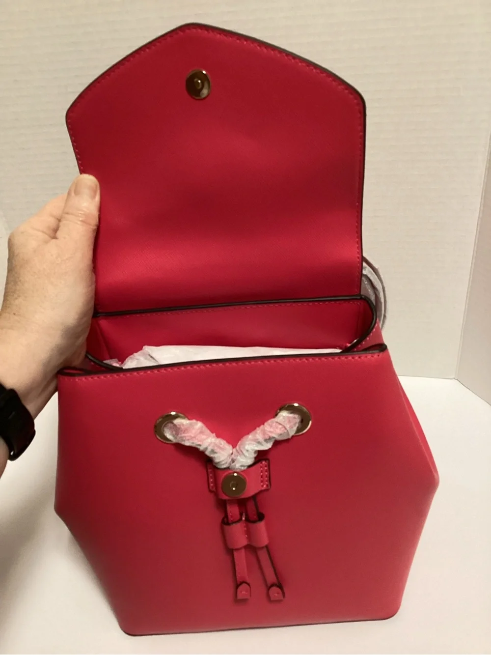 kate spade pink leather structured mini backpack, NWT